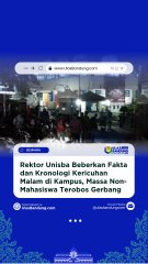 Kronologi Kericuhan Malam di Kampus Unisba!