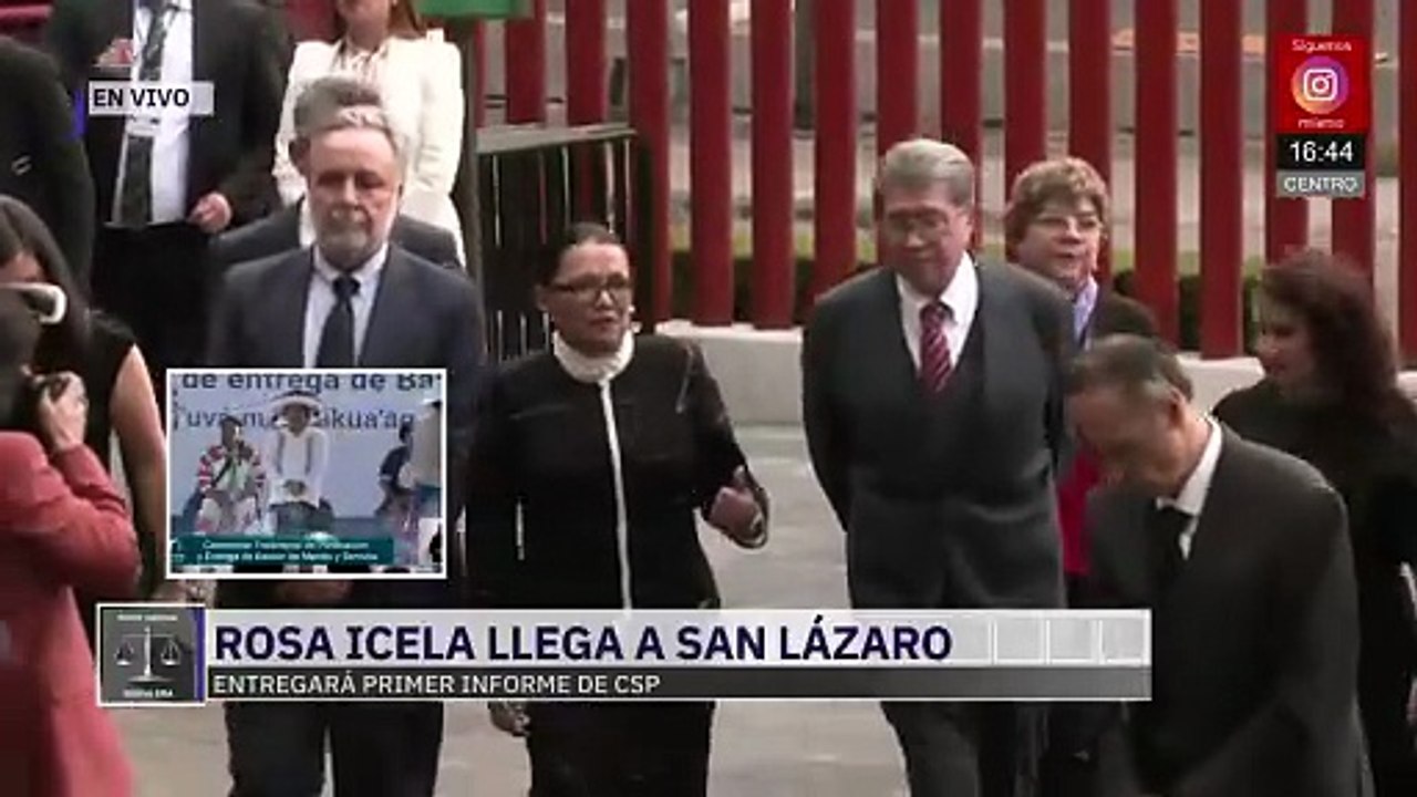 Secretaria de Gobernación llega al Senado para...