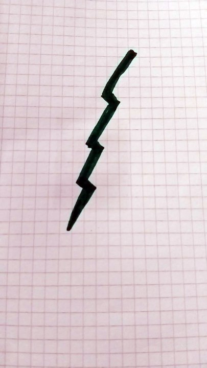Fulmine verde disegno