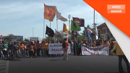 Polis tahan 6 individu semasa demo di Makassar dan Pangkep