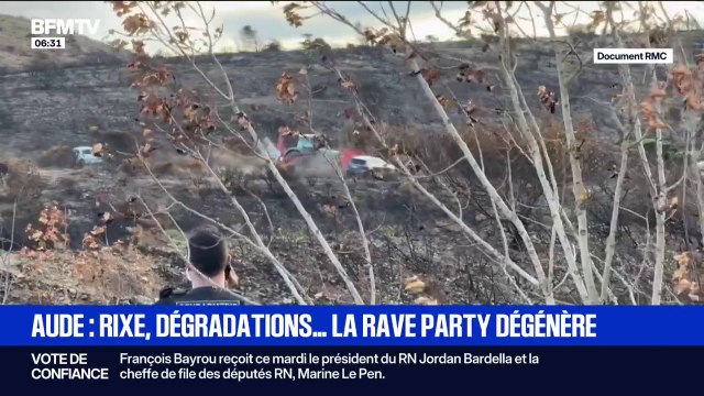 Des affrontements éclatent entre agriculteurs et fêtards sur le site de la rave party dans l'Aude
