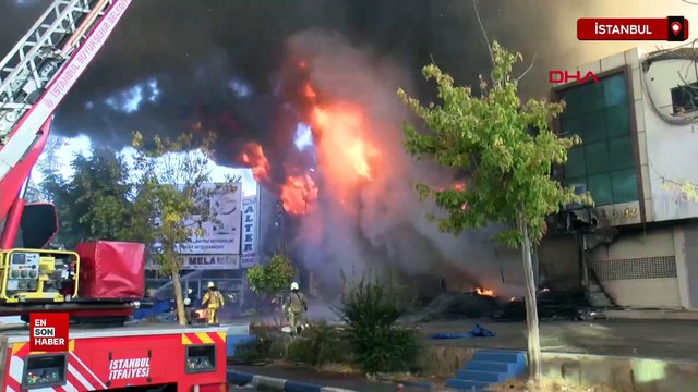 İSTOÇ Ticaret Merkezi'nde yangın çıktı