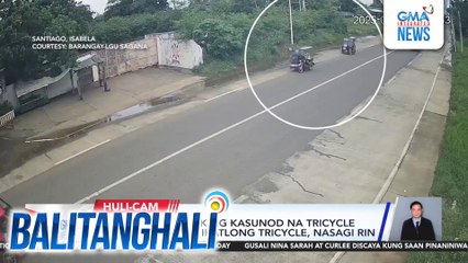 Tricycle, sinalpok ng kasunod na tricycle sa Brgy. Sagana; ikatlong tricycle, nasagi rin | Balitanghali