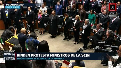 ¡Es oficial! Ministros de la Suprema Corte rinden protesta en el Senado