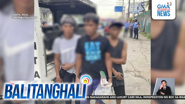 Nag-viral na bakal boys, arestado matapos mahuling nagsusugal sa Ortigas Ave.; nahulihan din umano ng ilegal na droga | Balitanghali