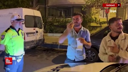 Tekirdağ'da alkollü sürücü kovalamaca sonucu yakalandı