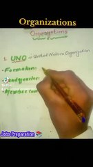 1. UNO Organization | Most Repeated Organizations