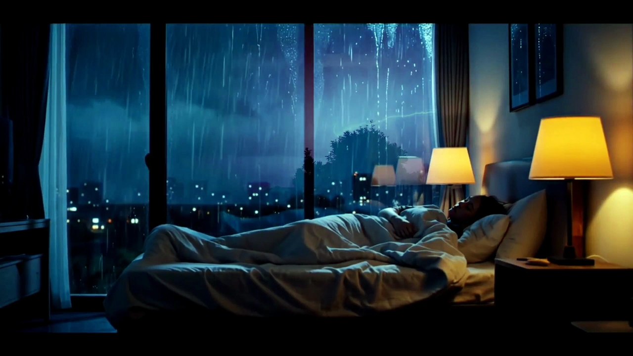 Thunderstorm Rain Sounds in the Night – 3 Hours of Soothing Storm Ambience"