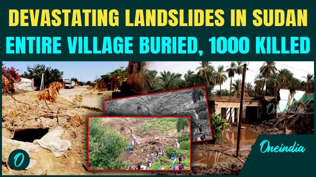 BREAKING: Massive landslides in Sudan Kill over 1,000 as entire village flattened in Darfur region