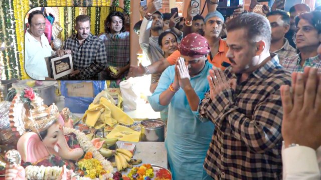 Ganpati Bappa Morya: Salman Khan Arrives For Ganpati Darshan Organised By Minister Ashish Shelar In Mumbai