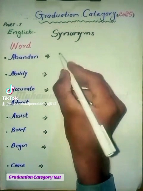 English Words Synonyms