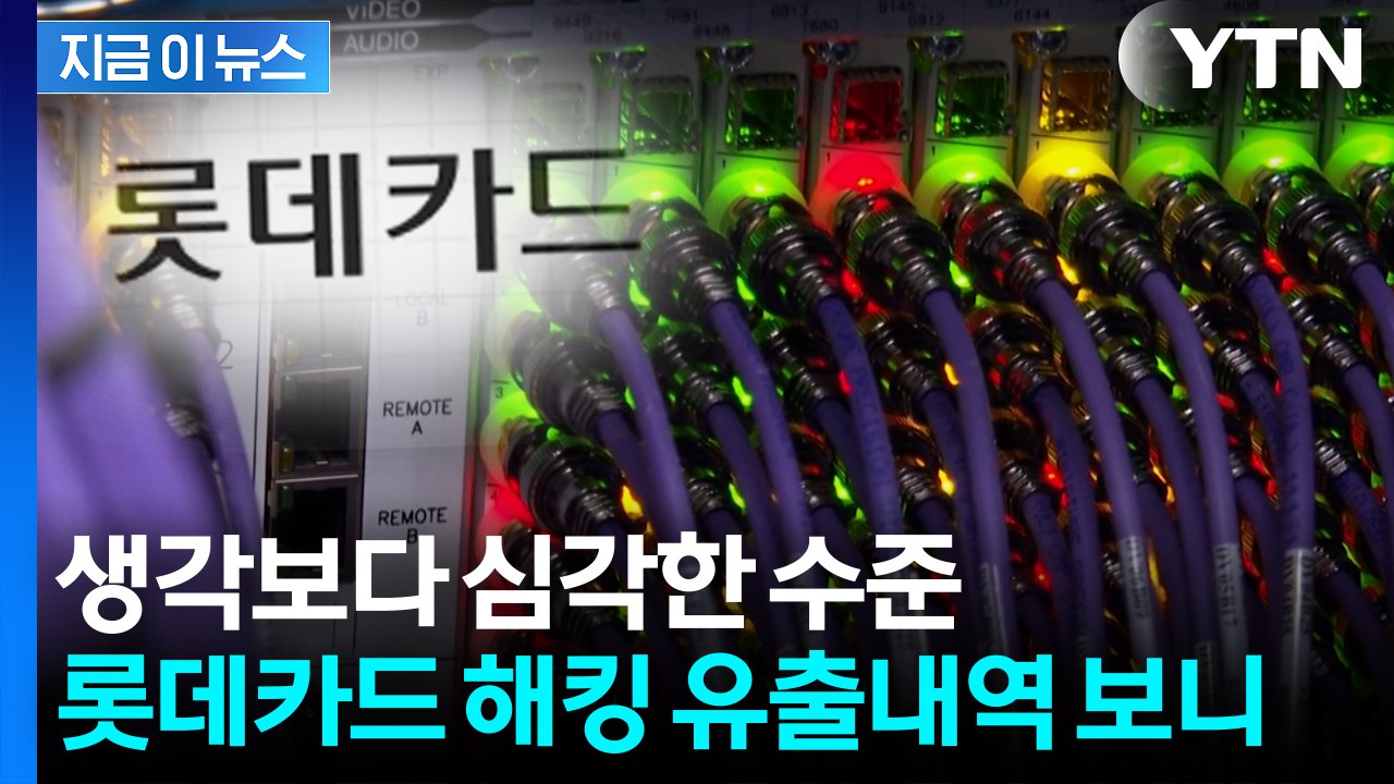 17일간 까맣게 몰랐다...'회원 960만 명' 롯데카드, 보안 대형 구멍 [지금이뉴...