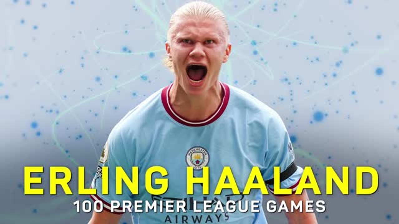 Erling Haaland - 100 Premier League games in numbers