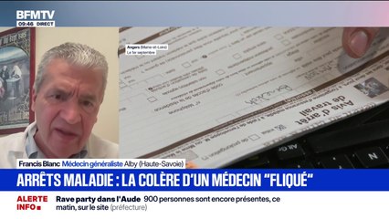 Arrêts de travail: ce médecin généraliste surveillé par l'Assurance maladie témoigne sur BFMTV