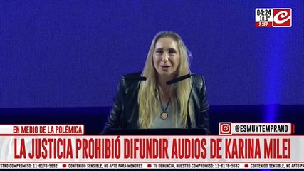 Polémica decisión: la justicia prohibió difundir audios de Karina Milei