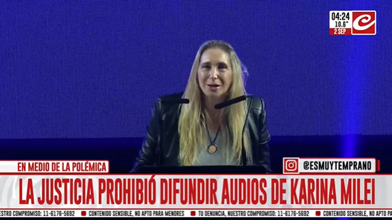 Polémica decisión: la justicia prohibió difundir audios de Karina Milei