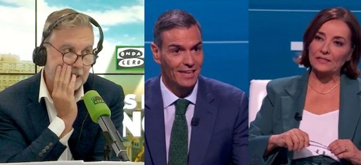 Alsina trolea el masaje de Pepa Bueno a Sánchez en TVE: "Fue a promocionar el Telediario, no a responder preguntas"