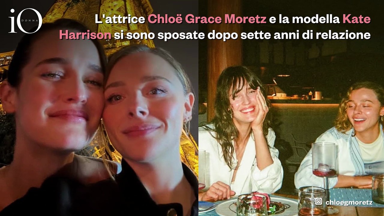 Chloë Grace Moretz e Kate Harrison finalmente spose! Il wedding look e i due abiti da sogno firmati Louis Vuitton