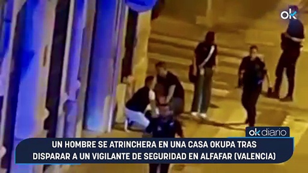 Un hombre se atrinchera en una casa okupa tras disparar a un vigilante de seguridad en Alfafar (Valencia)