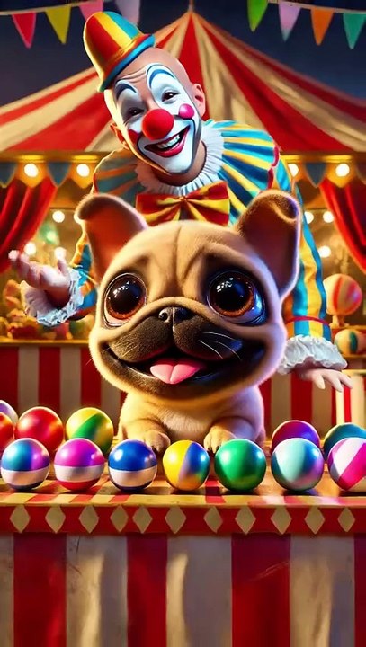 Cutedog Becomes Circus Pro! Unicycle + 3-Ball Juggling, Cuteness & Skill! 🤹 🐶 #shorts #cute #dog