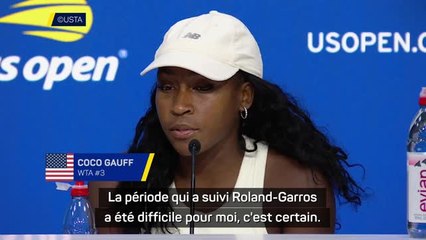 US Open - Gauff : "La période qui a suivi Roland-Garros a été difficile pour moi"