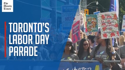 Canadian unions mark Labor Day in Toronto with parade