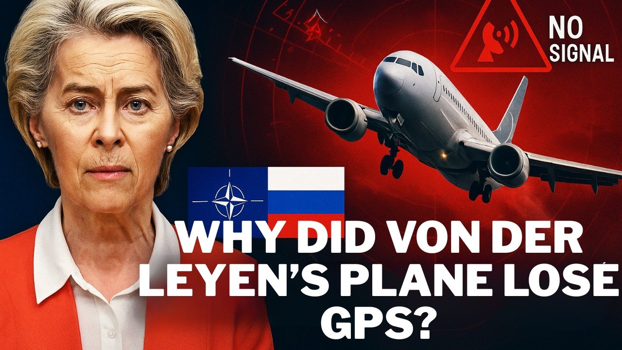 Von der Leyen’s Plane Loses GPS Mid-Air — NATO Blames Russia