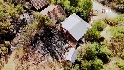 Bir ayda iki kez yanan köydeki tahribat yürek sızlattı