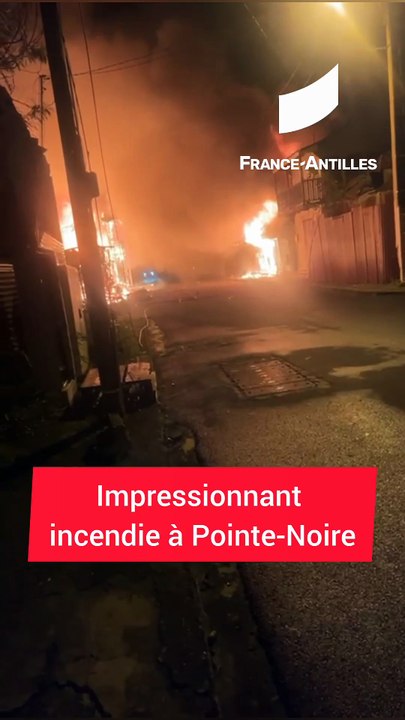 [GUADELOUPE] Trois maisons touchées par un incendie à Pointe-Noire