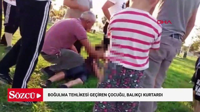 Boğulma tehlikesi geçiren çocuğu, balıkçı kurtardı