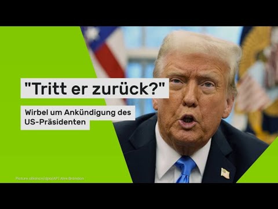 'Tritt er zurück?' Wirbel um Ankündigung des US-Präsidenten