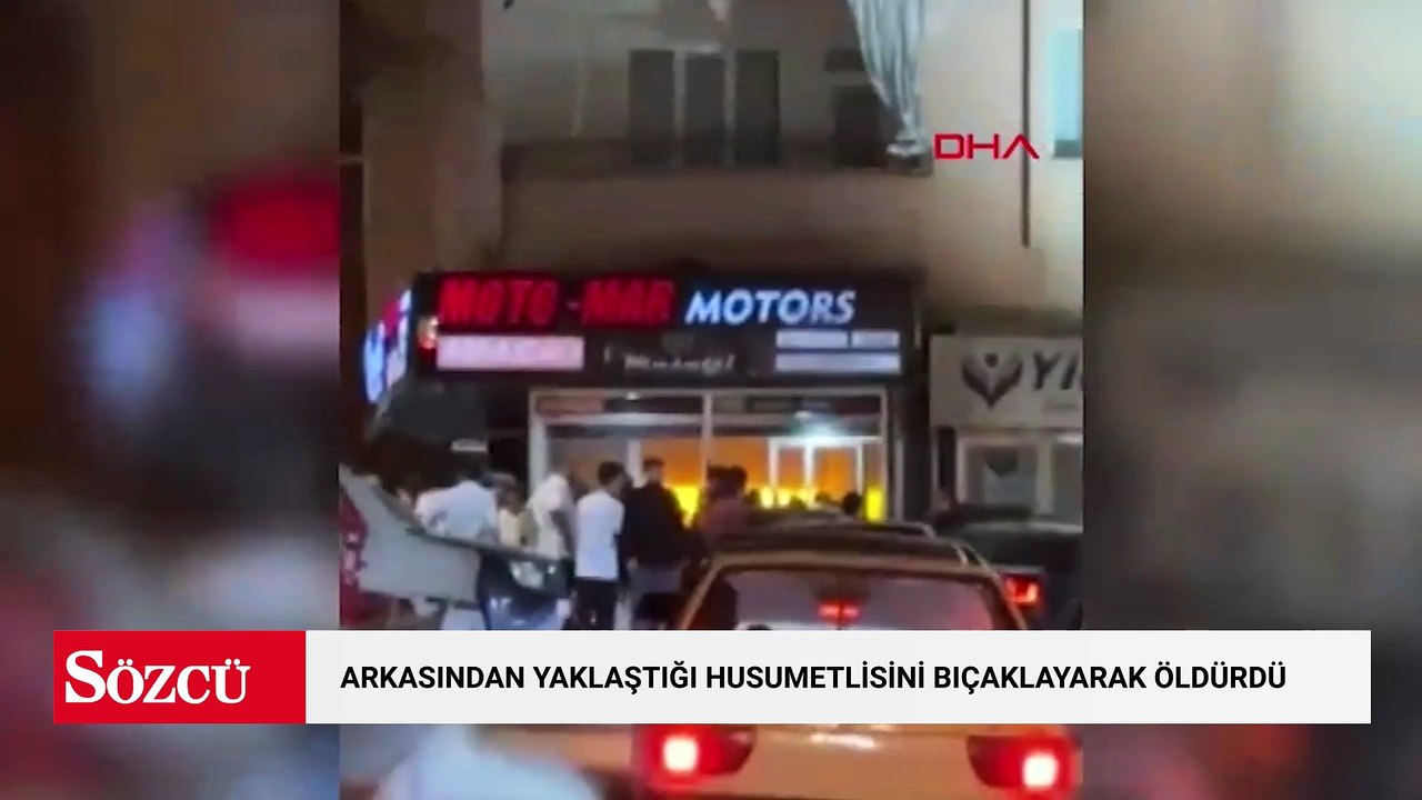 Arkasından yaklaştığı husumetlisini bıçaklayarak öldürdü