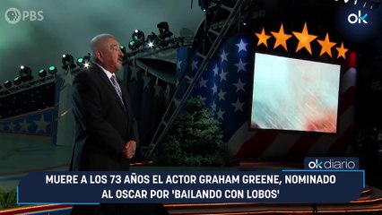 Muere a los 73 años el actor Graham Greene, nominado al oscar por ‘Bailando con Lobos’