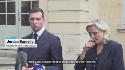 Le Pen: "Pedimos una disolución ultrarrápida (de la Asamblea Nacional Francesa)"