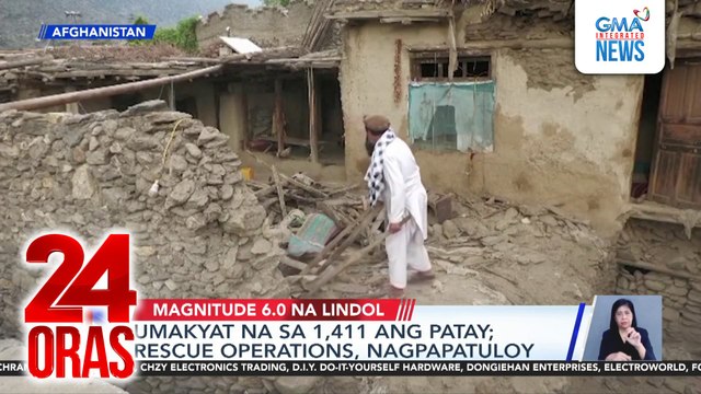 Umakyat na sa 1,411 ang patay sa lindol sa Afghanistan; Rescue operations, nagpapatuloy | 24 Oras