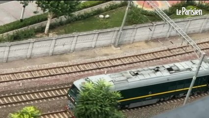 Kim Jong Un est arrivé en Chine à bord de son train blindé