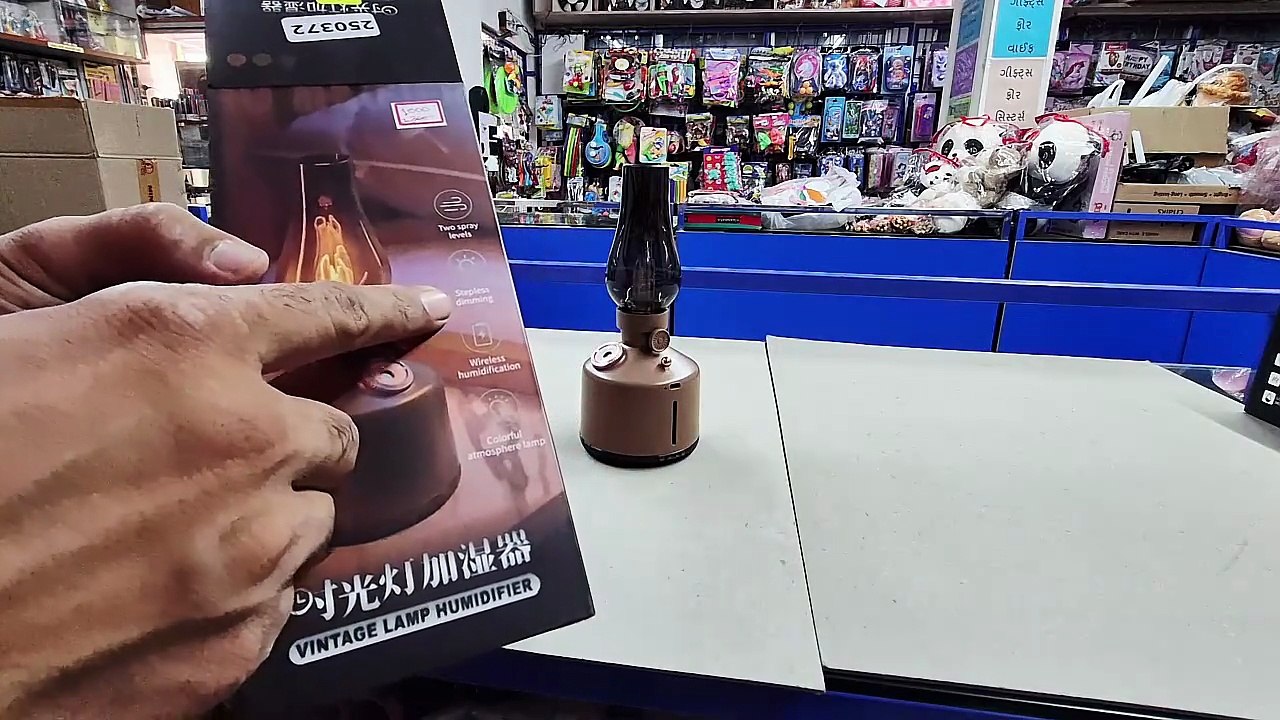 Mist Retro LED Lantern 🏕️ Humidifier   Camping Light USB Rechargeable   Eco-Friendly