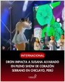 Drom impacta a Susana Alvarado en pleno show de corazón serrano en chiclayo, perú