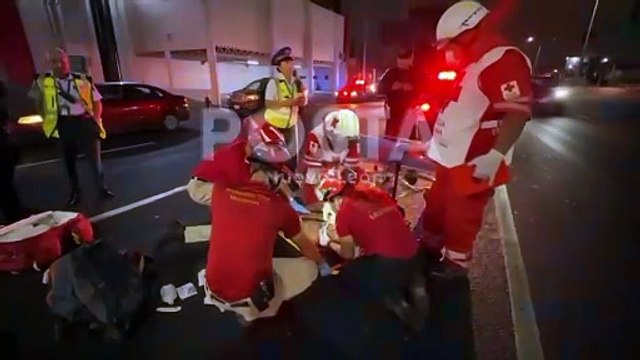 Hombre en estado de ebriedad es arrollado en avenida Gonzalitos