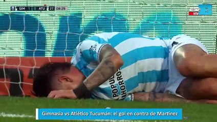 Gimnasia vs Atlético Tucumán: el gol en contra de Martínez