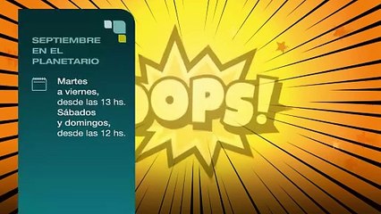 Septiembre llega al Planetario con 3 propuestas para toda la familia