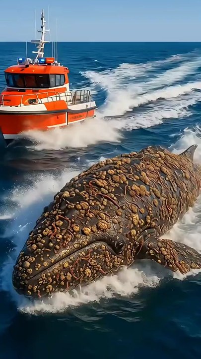 "Has the end of the world come now? A monster appeared in the sea.""What will happen now, people of the USA and Canada?" part5