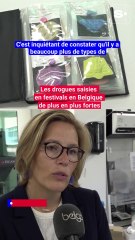 Les drogues saisies en festivals en Belgique de plus en plus fortes