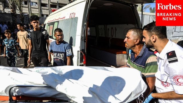 Wounded Palestinians Reach Gaza Hospital After Attacks On Gaza Strip