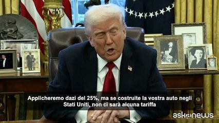 Trump conferma i dazi del 25% sulle auto importate