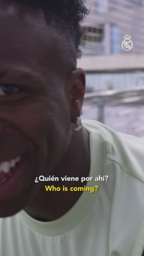 La broma de Vincius al cámara del Real Madrid