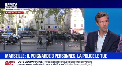 Info BFMTV - Un homme mortellement touché par des tirs policiers après avoir poignardé plusieurs personnes dans un hôtel à Marseille