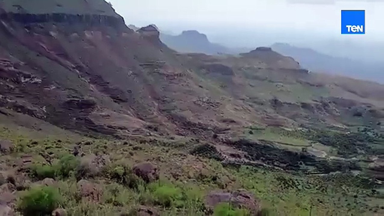 كارثة إنسانية في قلب جبل مرة💔.. انزلاقات أرضية...