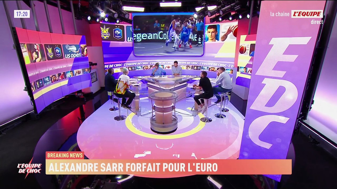 Sarr forfait pour le reste de l'Euro - Basket - Euro (H) - Bleus