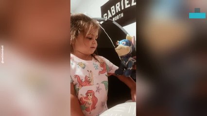 Daughter Gets Caught in Hilarious Story About Toy in Toilet